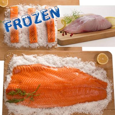 FROZEN Seafood Sensation - 1 whole salmon fillet, 5 portions salmon, 5 portions barramundi, - Farmers Market Limited