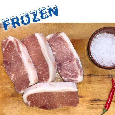 FROZEN Spanish Iberian Pork midloin steaks - 4 x 150gm HKFC - Farmers Market Limited