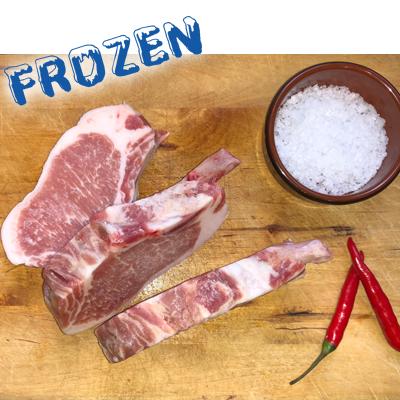 FROZEN Spanish Iberian Pork chops - 4 x 200gm HKFC - Farmers Market Limited